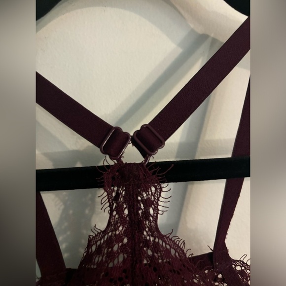 Pink by Victoria’s Secret Womens Small D/DD Padded Push Up Bralette Lace Purple - Picture 5 of 9